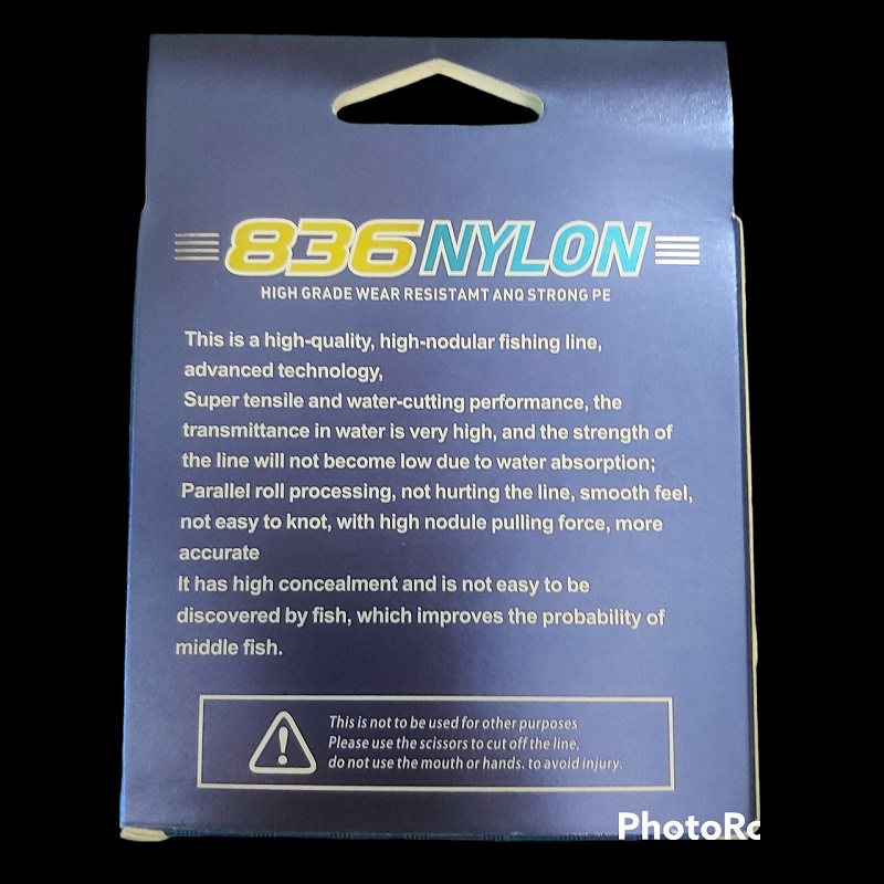 Dây cước câu cá 836 NYLON Nhật Bản 100M siêu dai, bền bỉ - Đồ Câu DHS