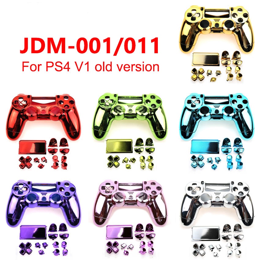Bộ thay thế vỏ cứng mạ điện NSLikey Tương thích với PS4 V1 Phiên bản cũ JDM-001 JDM-011 Bộ điều khiể