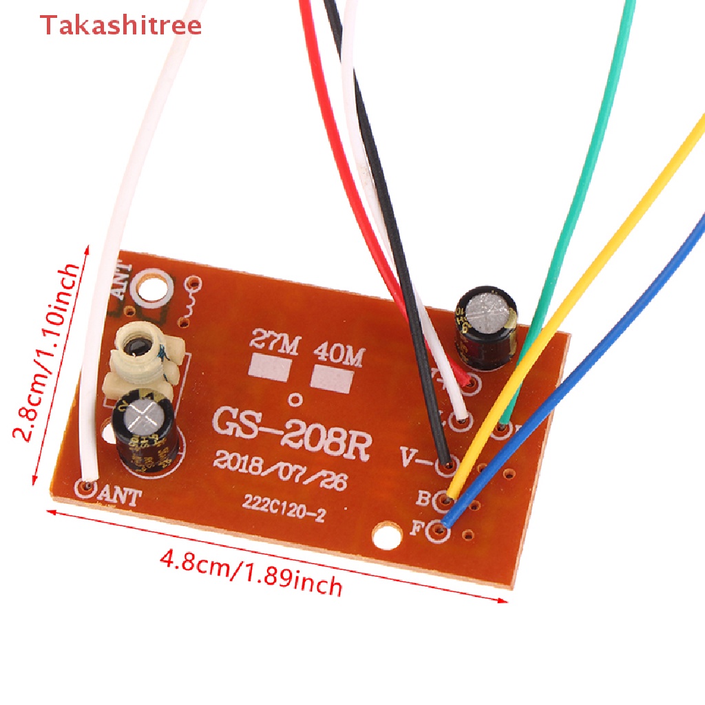 Bảng Mạch Điều Khiển Từ Xa 40MHz PCB Kèm Ăng Ten Cho Xe Hơi / Xe Tải Đồ Chơi