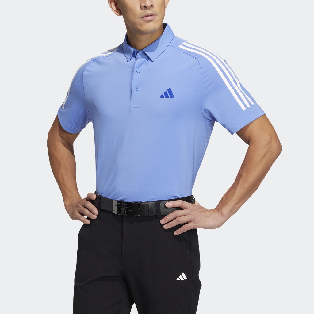 Adidas Đánh gôn Áo Polo 3 Sọc AEROREADY Nam Màu xanh da trời HT6864