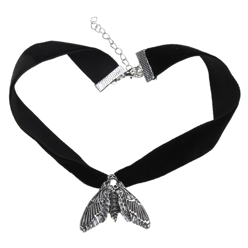 Vòng Cổ Choker Dây Nhung Đen Phong Cách Gothic Punk Gợi Cảm Cho Nữ