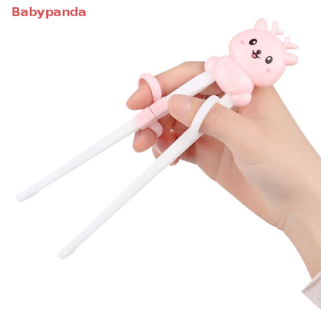 1 Cặp Đũa Tập Ăn Họa Tiết Hoạt Hình Dễ Thương Dành Cho Bé