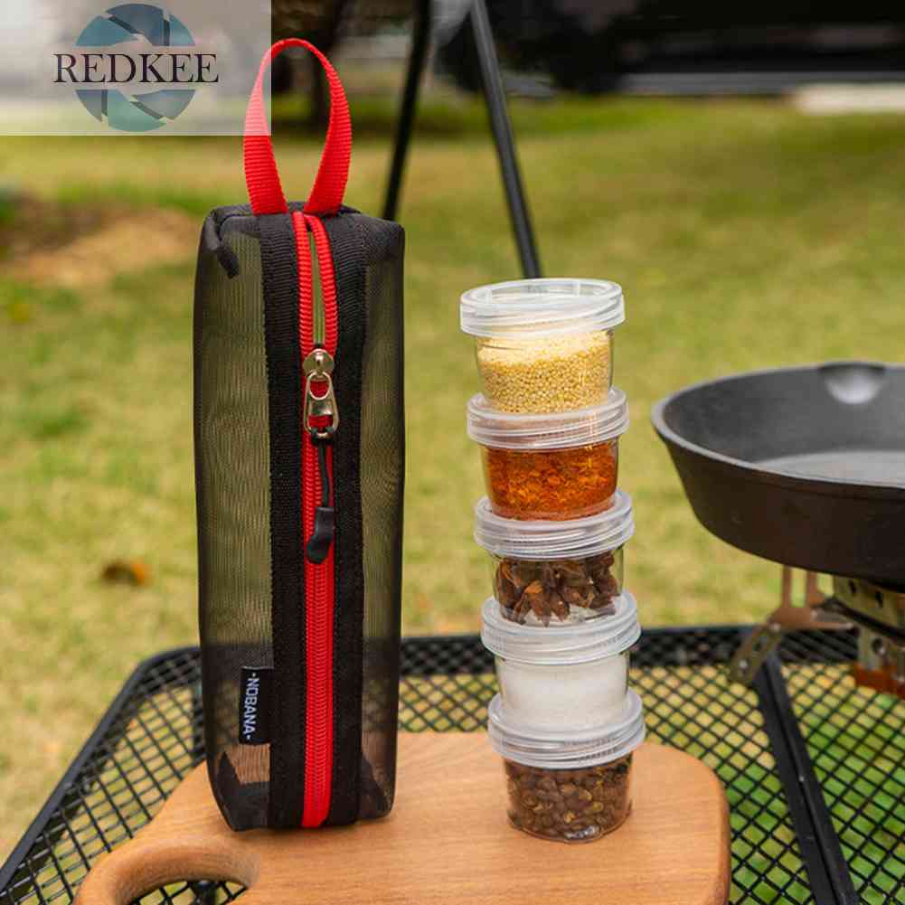 Set 5 Hộp Đựng Gia Vị 40ml Tiện Lợi Cho Các Hoạt Động Ngoài Trời