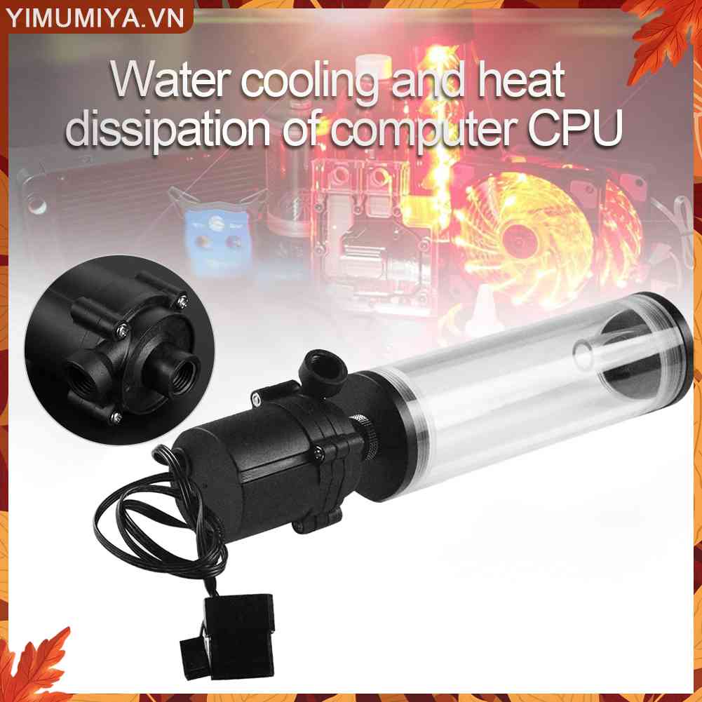 ☼Yimumiya ☼ Ống Bơm Nước Hình Trụ G1 / 4 Ren XHC8 + 160mm Cho CPU#