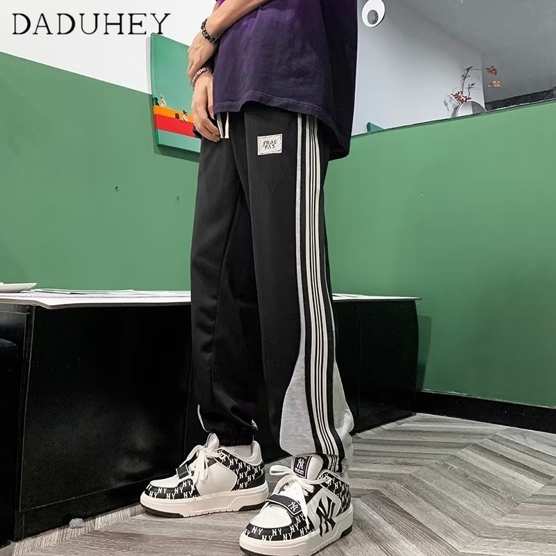 DaDuHey 2023 New Loose Casual Pants Men's Korean Style Trendy All-Matching Cropped Pants Summer in Draping Ankle Banded Pants