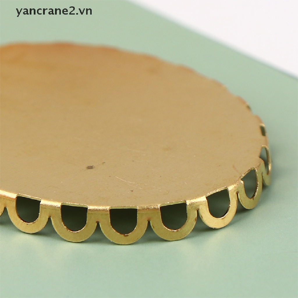 Set 2 Khay Kim Loại Mini {YAN2} Phụ Kiện Nội Thất Nhà Búp Bê Trang Trí Nội Thất {yancrane2.vn}