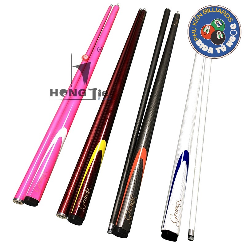 Cơ bida Carbon Grama chính hãng HongTie - Cơ billiards giá rẻ carbon truyền lực tốt , ổn định , không cong , cơ billiard