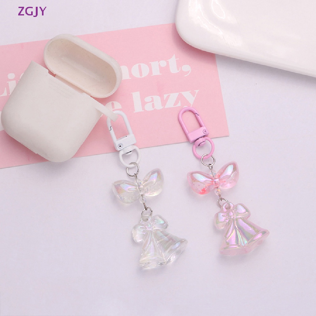 Móc Khóa Hình Nơ Bằng Acrylic Phát Sáng Dễ Thương Mới