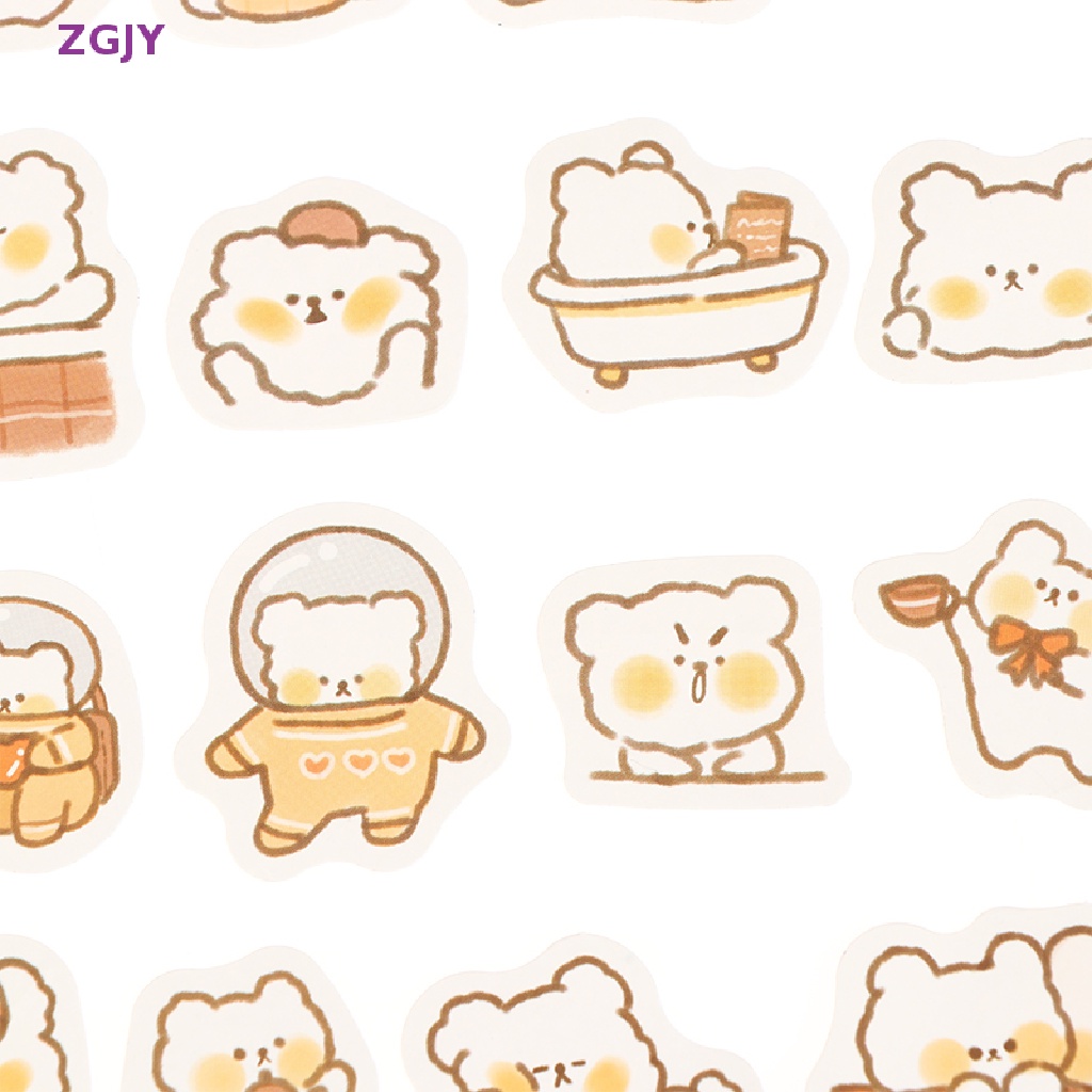 Set 40 Sticker Dán Trang Trí Nhật Ký Hình Động Vật Dễ Thương Mới