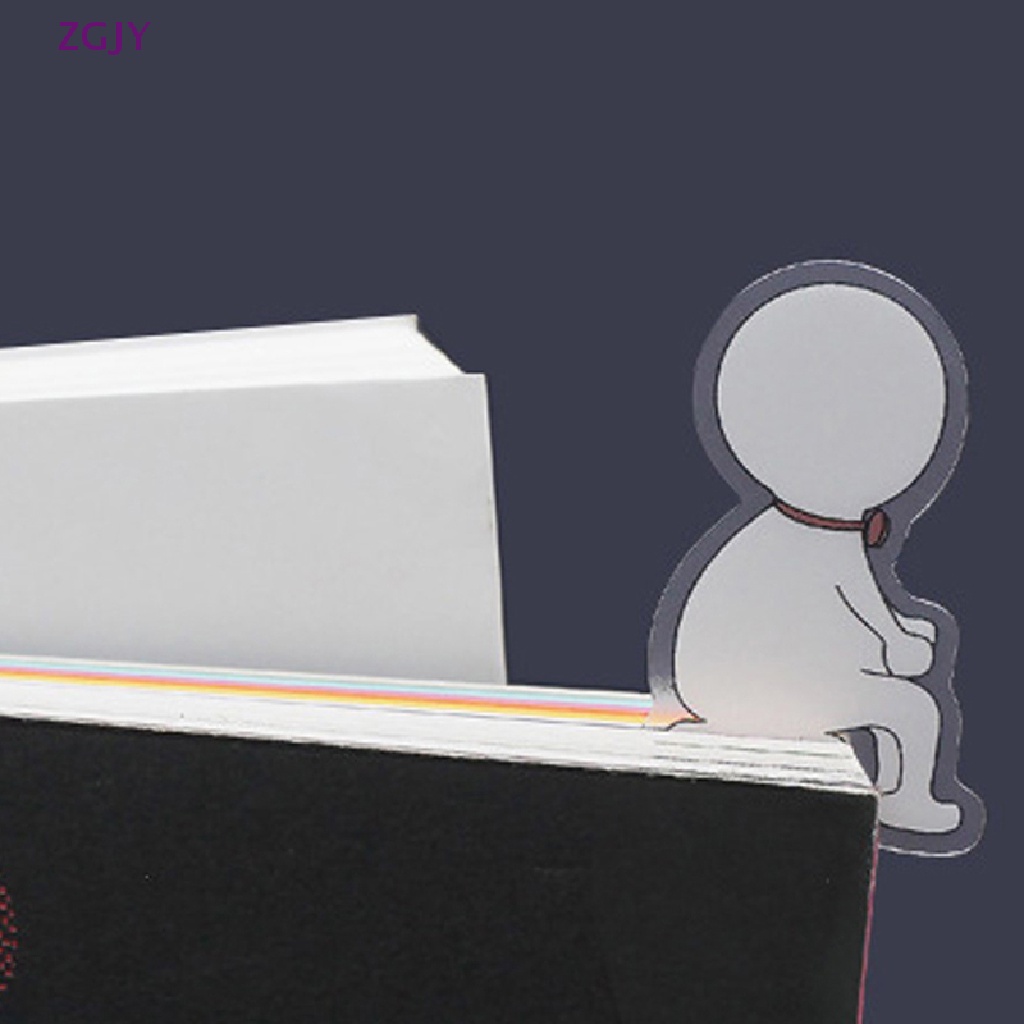Zgjy Bookmark Đánh Dấu Trang Sách Bằng Nhựa Hình Hoạt Hình Dễ Thương Vui Nhộn Trang Trí Trường Học