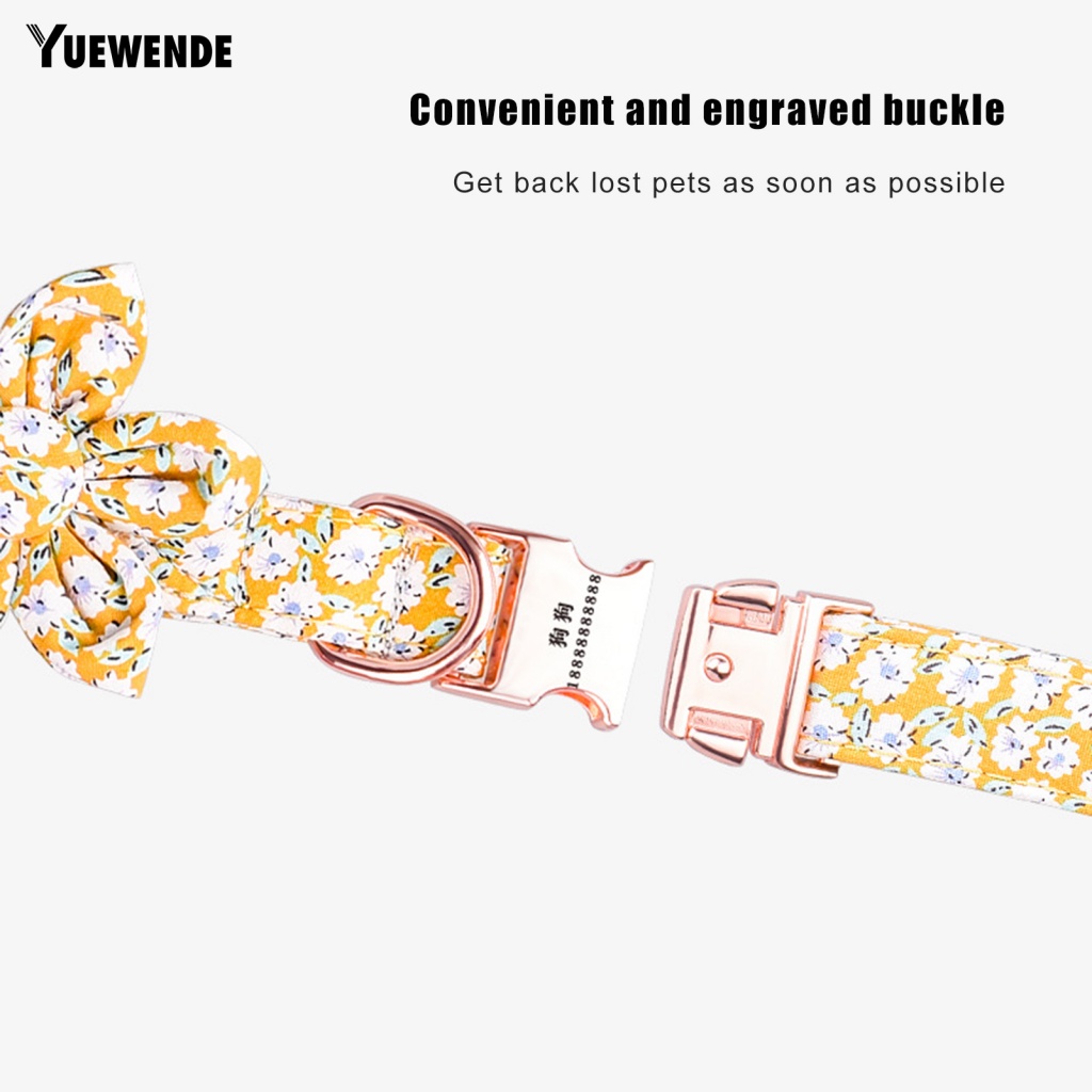 Vòng Cổ Thú Cưng Chống Mài Mòn In Họa Tiết Xinh Xắn