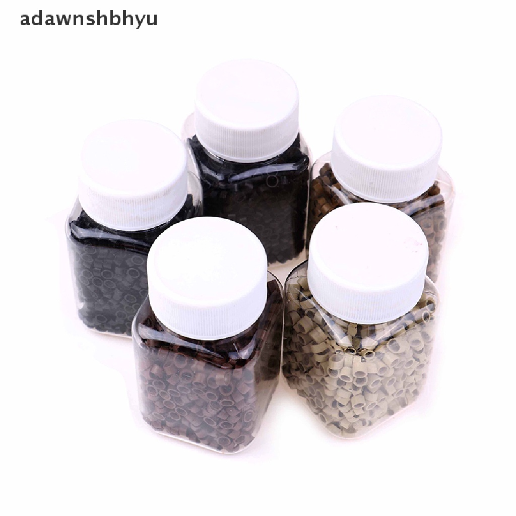 Set 1000 Phụ Kiện Nối Tóc Hình Lông Vũ Bằng Silicon Tiện Dụng