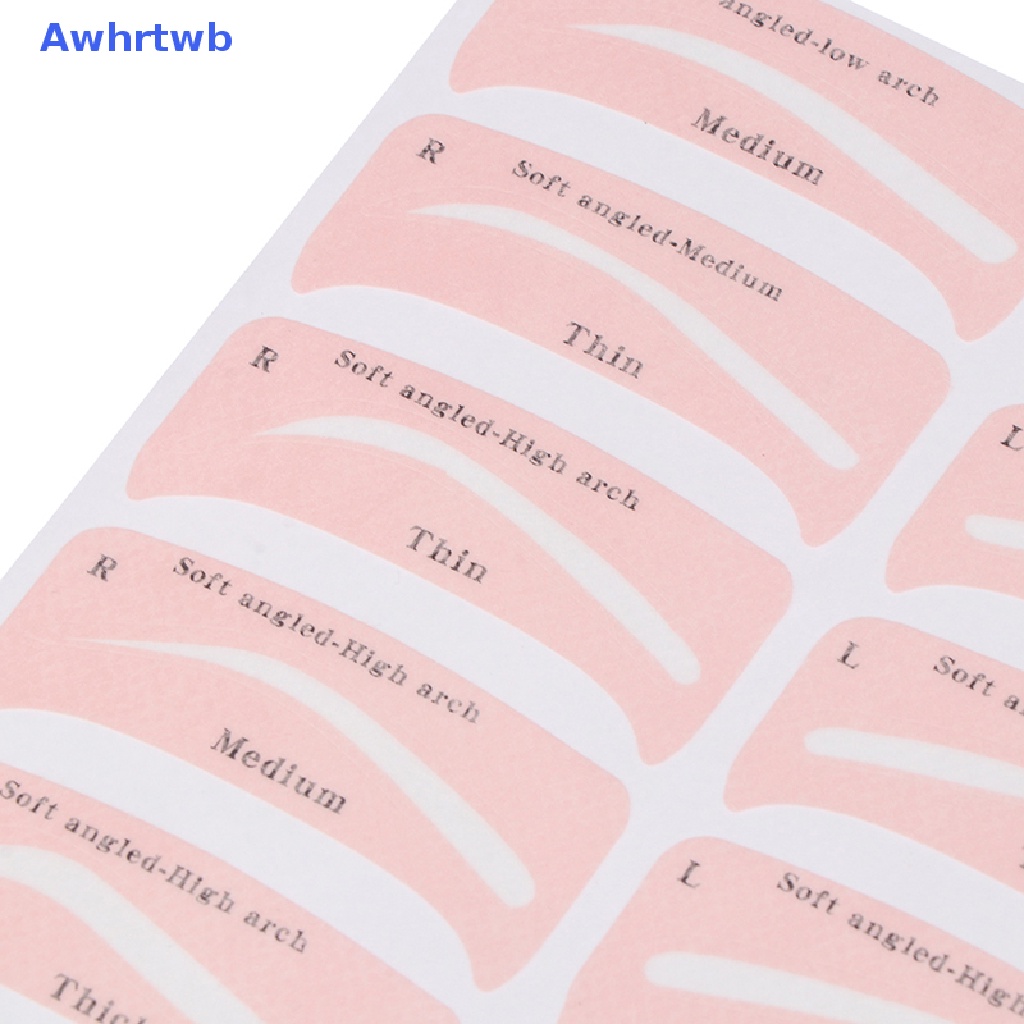 Set 24 Cặp Khuôn Hỗ Trợ Vẽ Lông Mày Tiện Dụng Mới