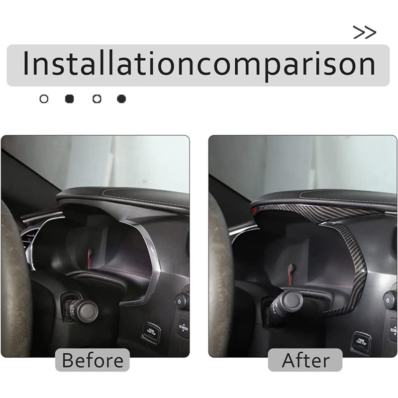 Miếng Dán Bảng Điều Khiển Bằng ABS In Họa Tiết Sợi Carbon Cho Chevrolet Corvette C7 2014 2015 2016 2017 2018 2019