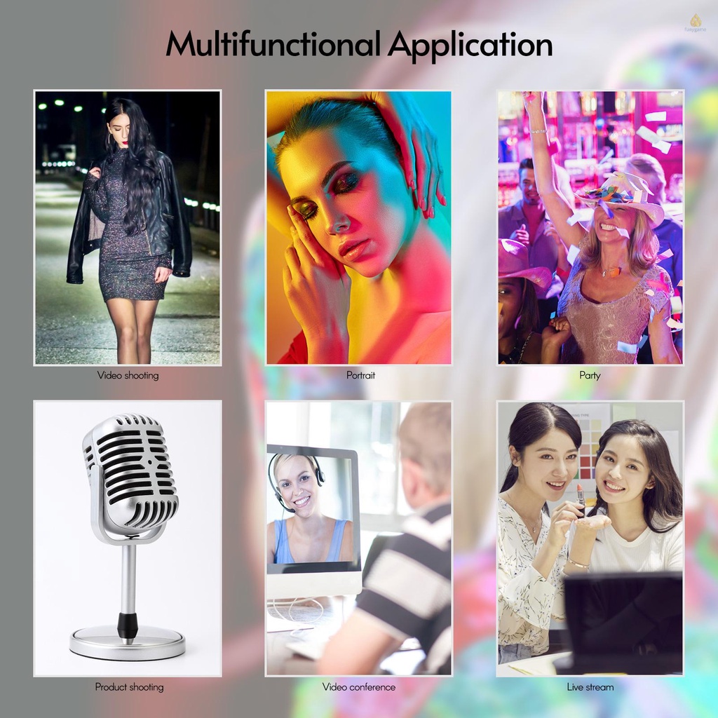 Đèn LED Mini Hỗ Trợ Chụp Ảnh Màu Sắc 3000K-6500K 1 / 4 I