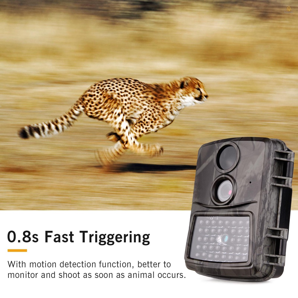 Máy Quay Hoang Dã FHD1080P 0.8s Kích Hoạt Hồng Ngoại Ban Đêm IP54 32GB Với Giao Diện 1 / 4