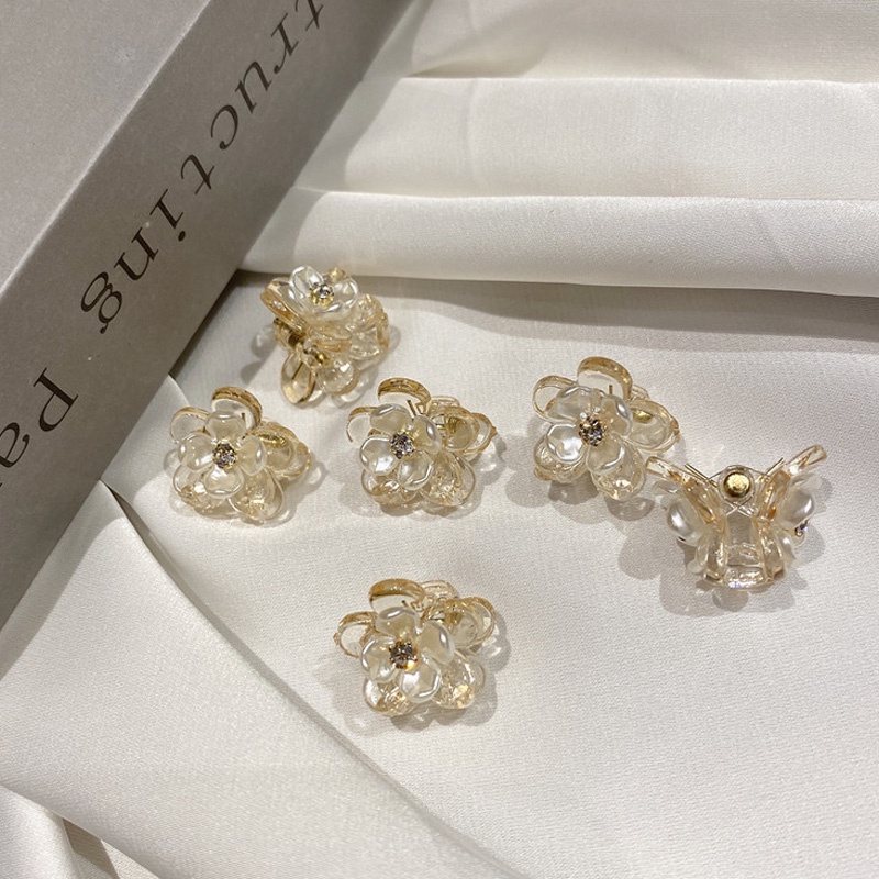 1 Kẹp Tóc Hình Hoa Trong Suốt Chống Trượt Thời Trang Dành Cho Nữ