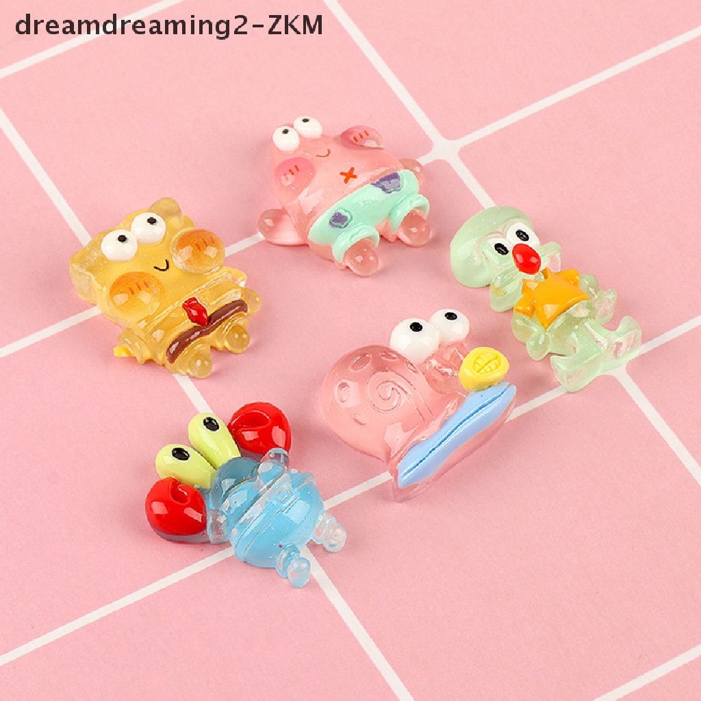 [Dreaming] 1 Phụ Kiện Anime Spongebobs Patrick Stars Bằng Nhựa Resin Sáng Tạo DIY [zkm]