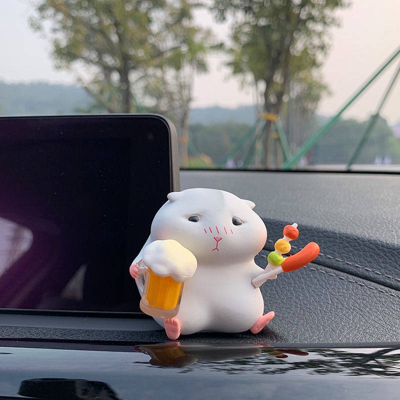 Car Decoration 2023 New Car Interior Decoration Car Dashboard Hamtaro Internet Celebrity Hamster Clark Rjpr