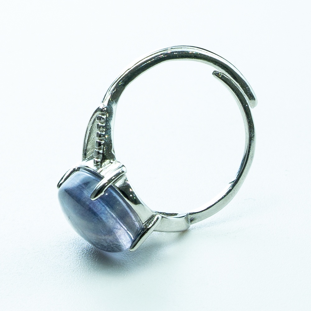 Nhẫn Đá Fluorite Tự Nhiên Nhiều Màu Thời Trang Cho Nữ