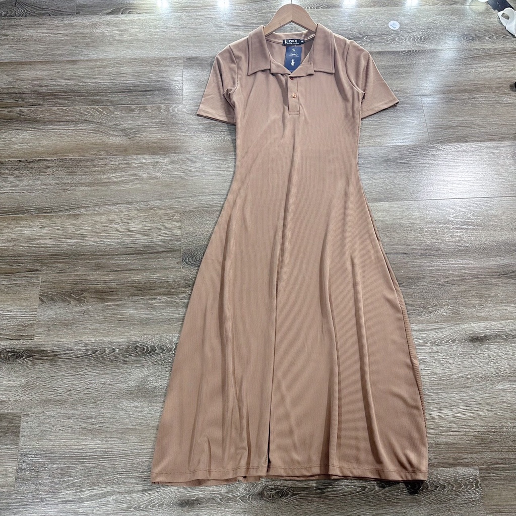 Đầm Thun Gân Cổ P.o.l.o