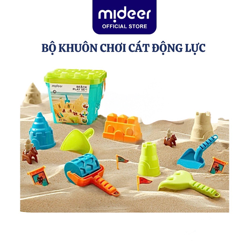 Đồ chơi đi biển xúc cát hình lâu đài Mideer Versatile Beach Play Set Castle of Soldier , đồ chơi thông mình cho bé