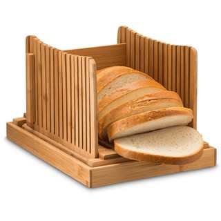 Nature Bamboo Bread Slicer For Homemade Bread Foladable & Compact Bread Slicer