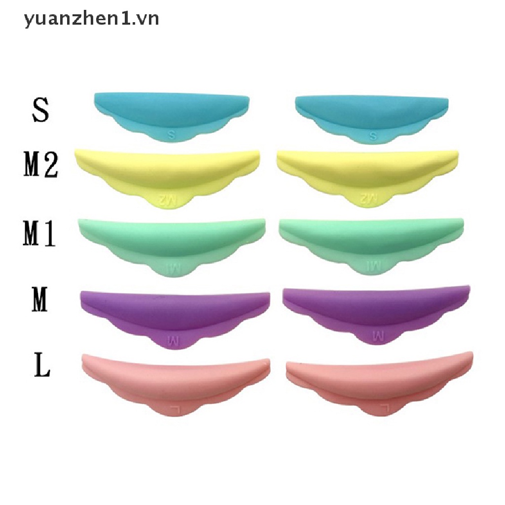Set 5 Cặp Đệm Silicone Hỗ Trợ Uốn Mi Tiện Lợi