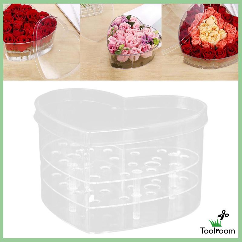Hộp Hoa Acrylic Có Nắp Đậy Dùng Làm Đạo Cụ Chụp Ảnh Phù Dâu