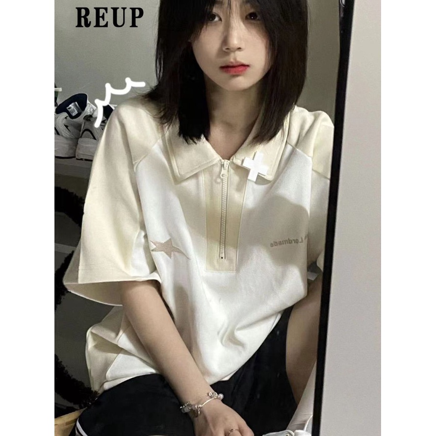 Áo polo Ngắn Tay Dáng Rộng Thiết Kế Mới Thời Trang Mùa Hè Theo Phong Cách Nhật Bản Cho Nữ