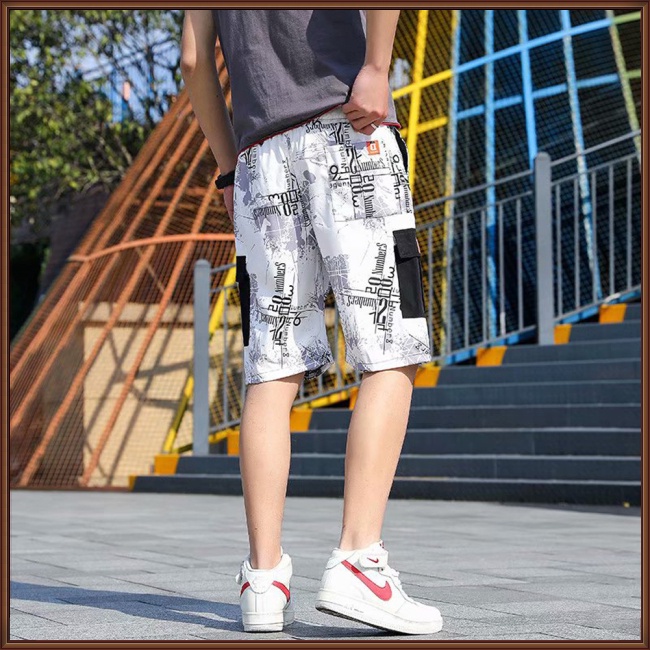 Quần Lửng Thể Thao Phối Nhiều Túi Thời Trang Xu Hướng Cho Nam