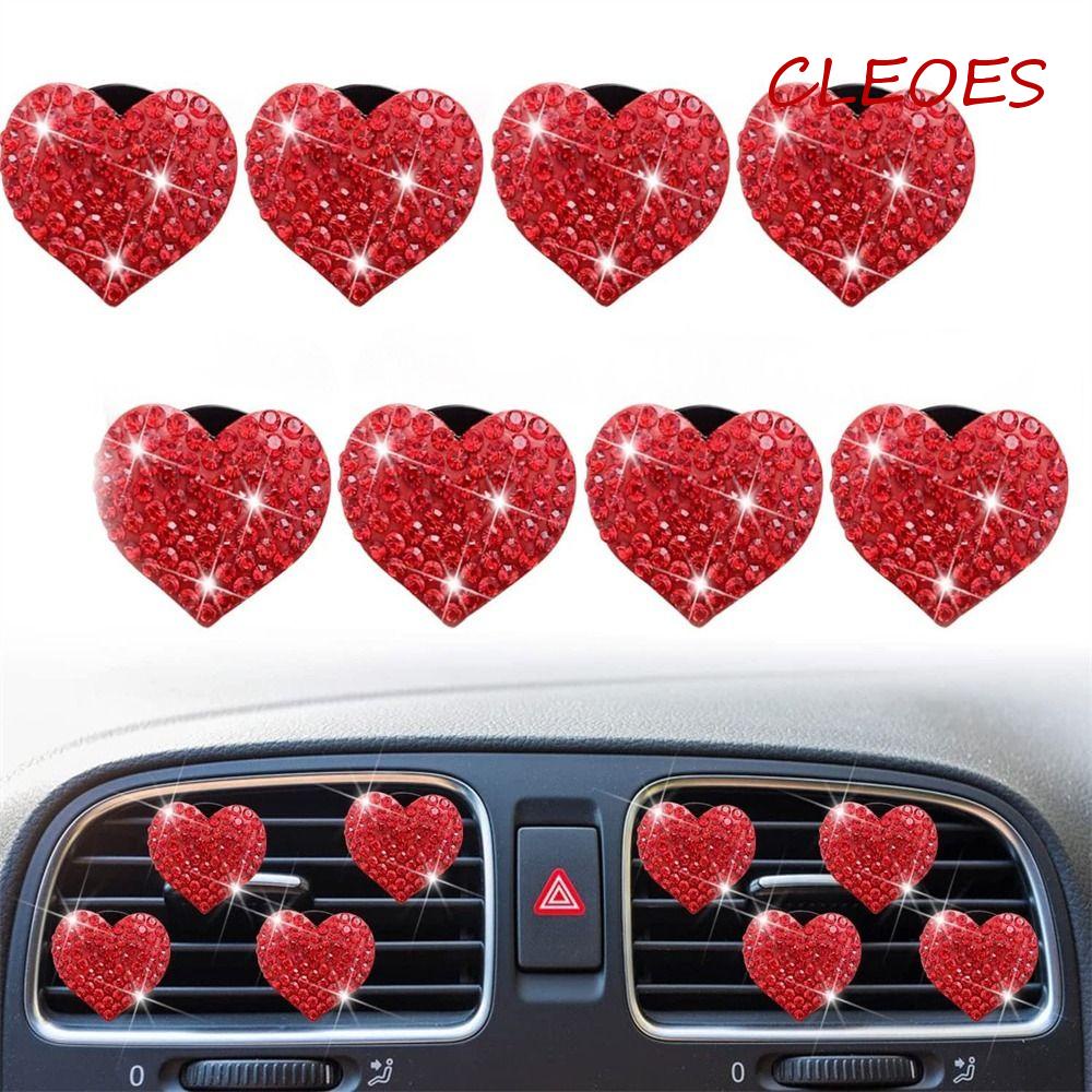 Kẹp Khuếch Tán Tinh Dầu Hình Trái Tim Dễ Thương Cho Xe Hơi