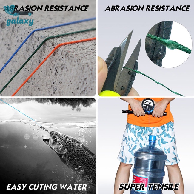 Galaxy Cuộn Dây Câu Cá Bện 4 Sợi 100m 15lb-60lb