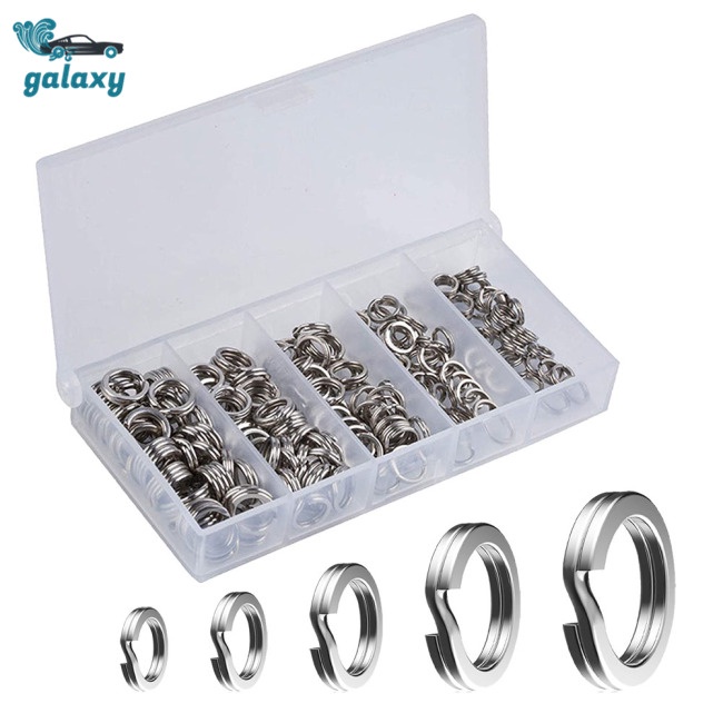 Galaxy 200 Vòng Nối Mồi Câu Cá Bằng Thép Không Gỉ