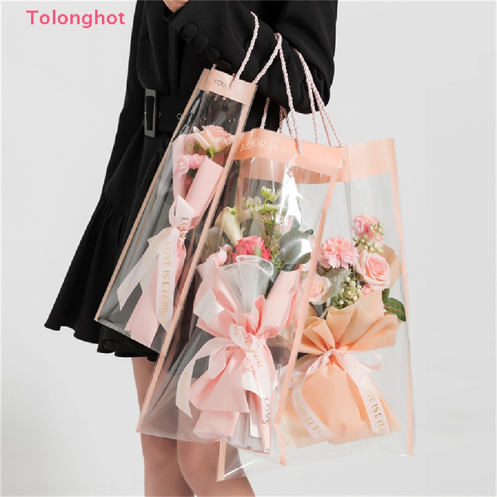 Set 10 Túi Đựng Hoa Trong Suốt Dùng Để Trang Trí