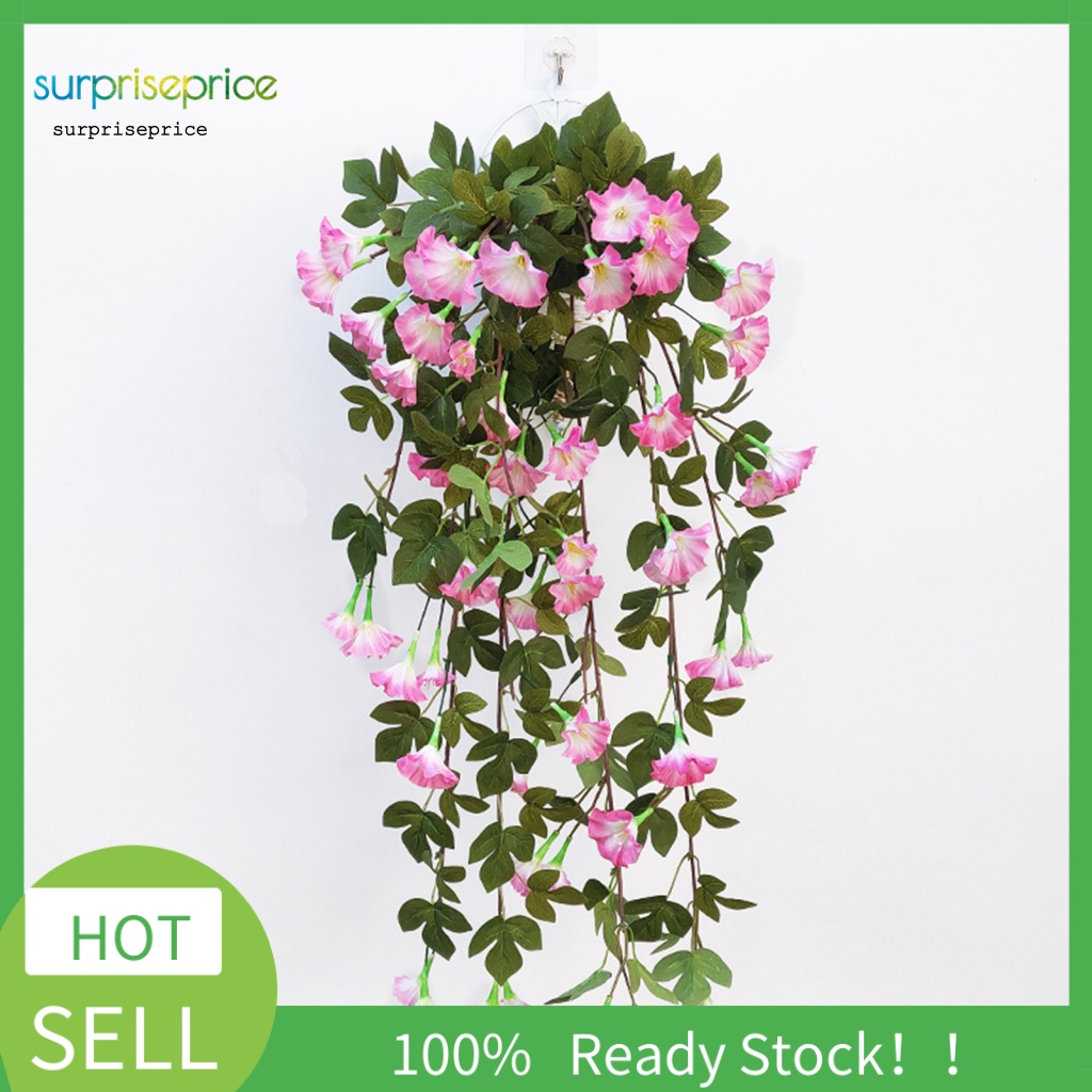 1 Bó Hoa Giả Bằng Lụa Treo Tường Trang Trí Không Phai Màu