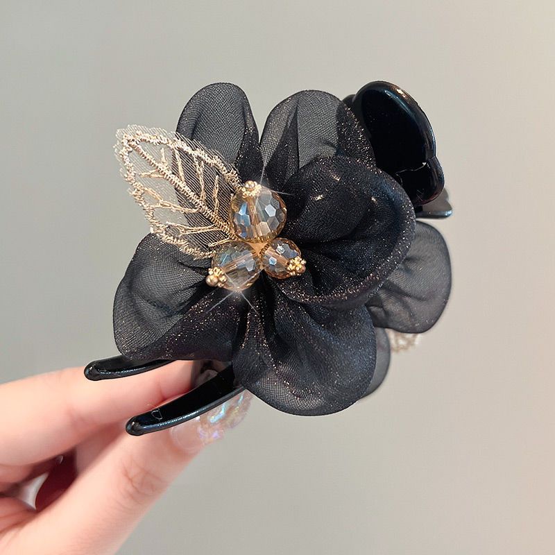 Kẹp Tóc Lưới Hoa Đơn Giản Thanh Lịch Mùa Hè Cho Nữ