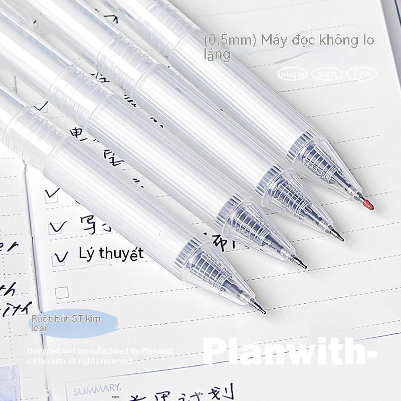 Hộp Bút Mực Gel Trong Suốt Ngòi 0.5mm Dành Cho Học Sinh