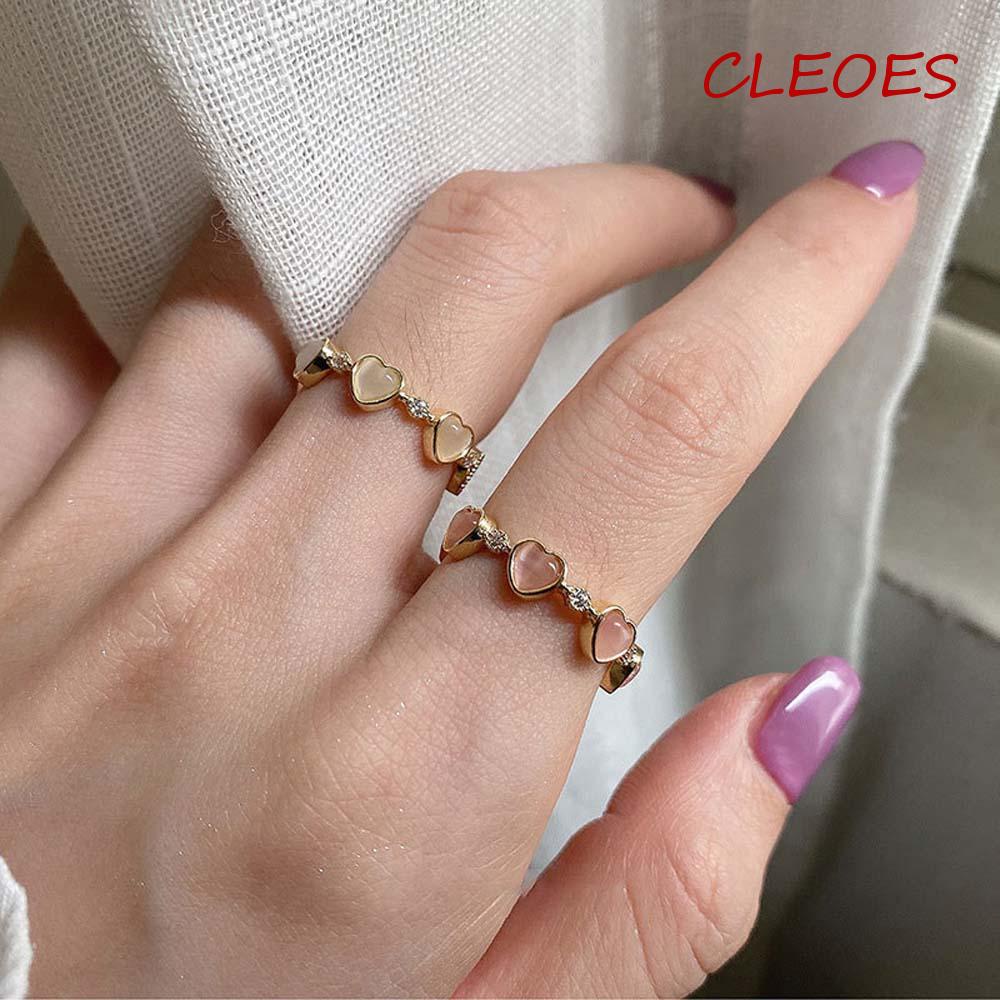 Nhẫn Hở Hình Trái Tim Thời Trang Hàn Quốc Dành Cho Nữ