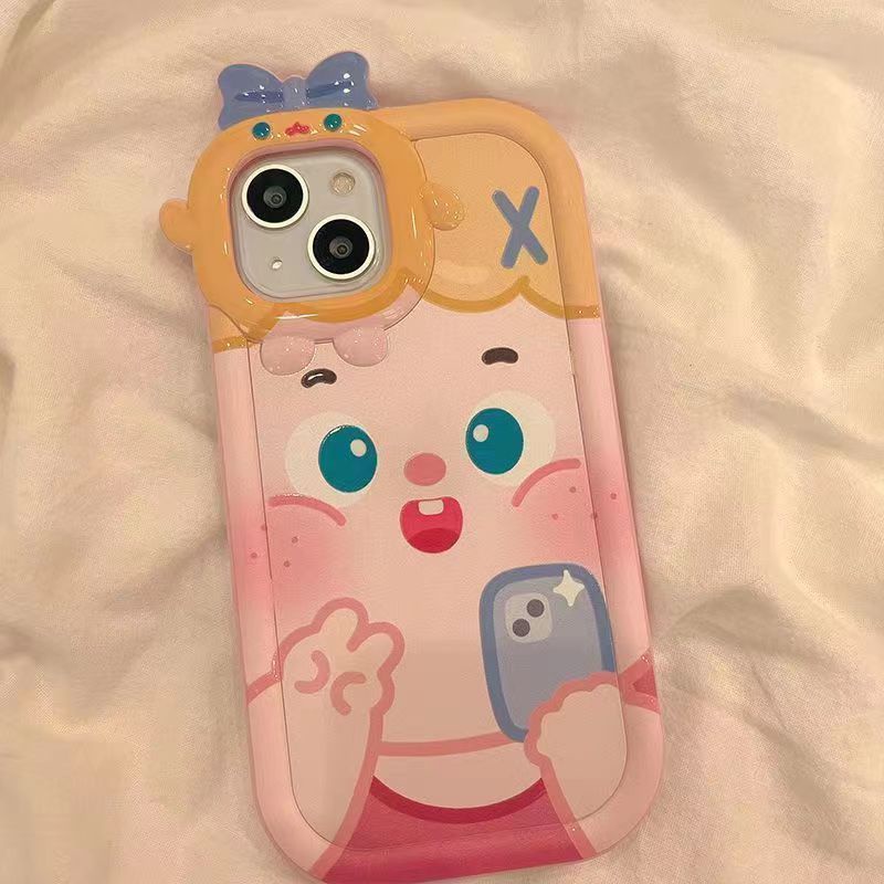 ✅Ốp Điện Thoại Trong Suốt Họa Tiết Hoạt Hình Dễ Thương Cho Iphone pro1211 xr1413promaxxs 8p SRB4