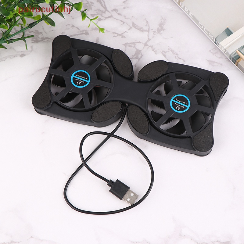 1 Cặp Đế Tản Nhiệt Hình Bạch Tuộc Màu Đen Cổng USB Có Thể Gấp Gọn Tiện Dụng