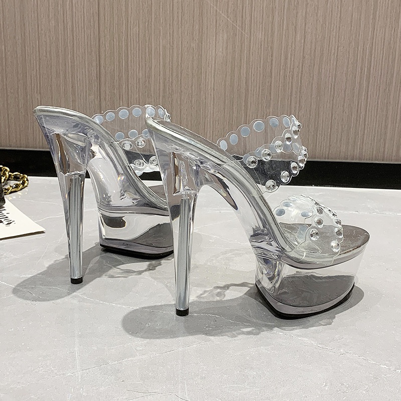 Sandal Cao Gót Mũi Nhọn Thiết Kế Mới Thời Trang Mùa Hè 2021 Dành Cho Nữ