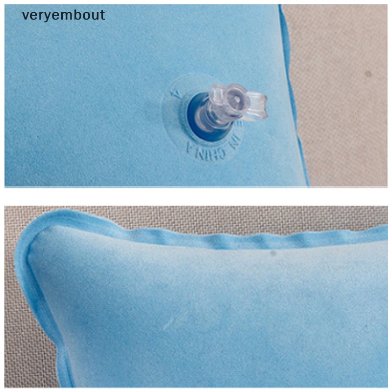 Gối Ngủ Bơm Hơi Bằng Nilon Siêu Nhẹ Tiện Dụng Mang Theo Du Lịch Cắm Trại