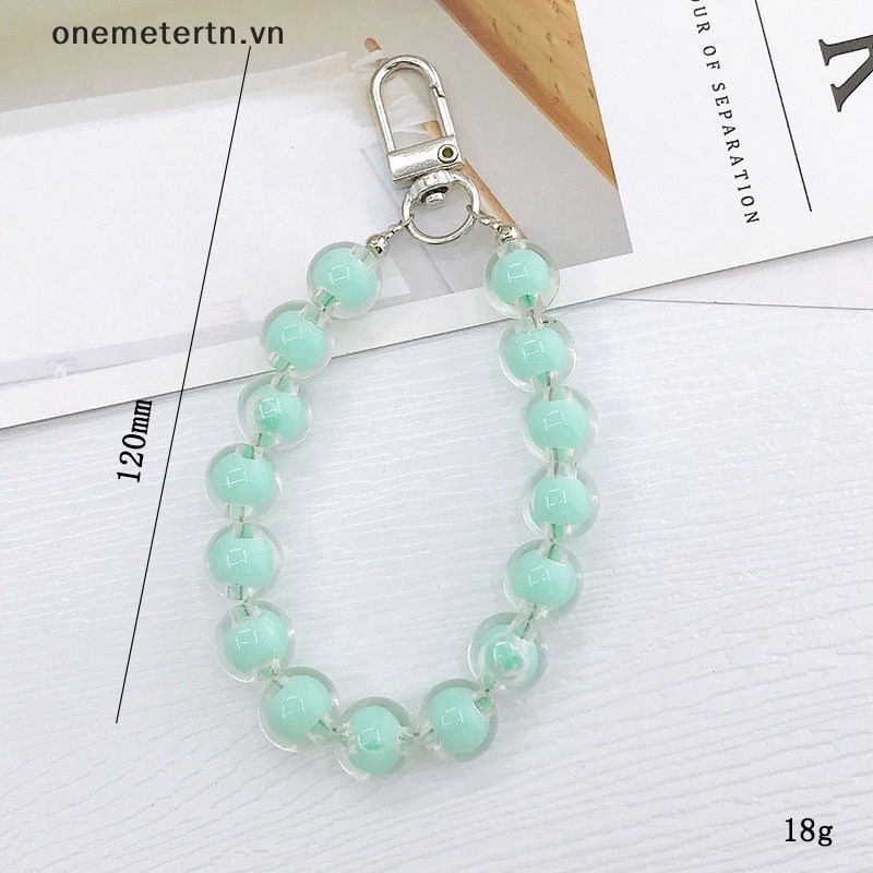 Onemetertn Dây Chuỗi Hạt Tròn Khóa Điện Thoại Ngọt Ngào Chống L