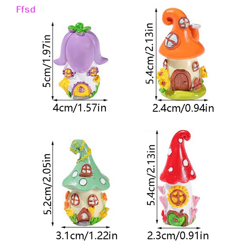 Mô Hình Lâu Đài Tiên Đầy Màu Sắc Dễ Thương Trang Trí Tiểu Cảnh