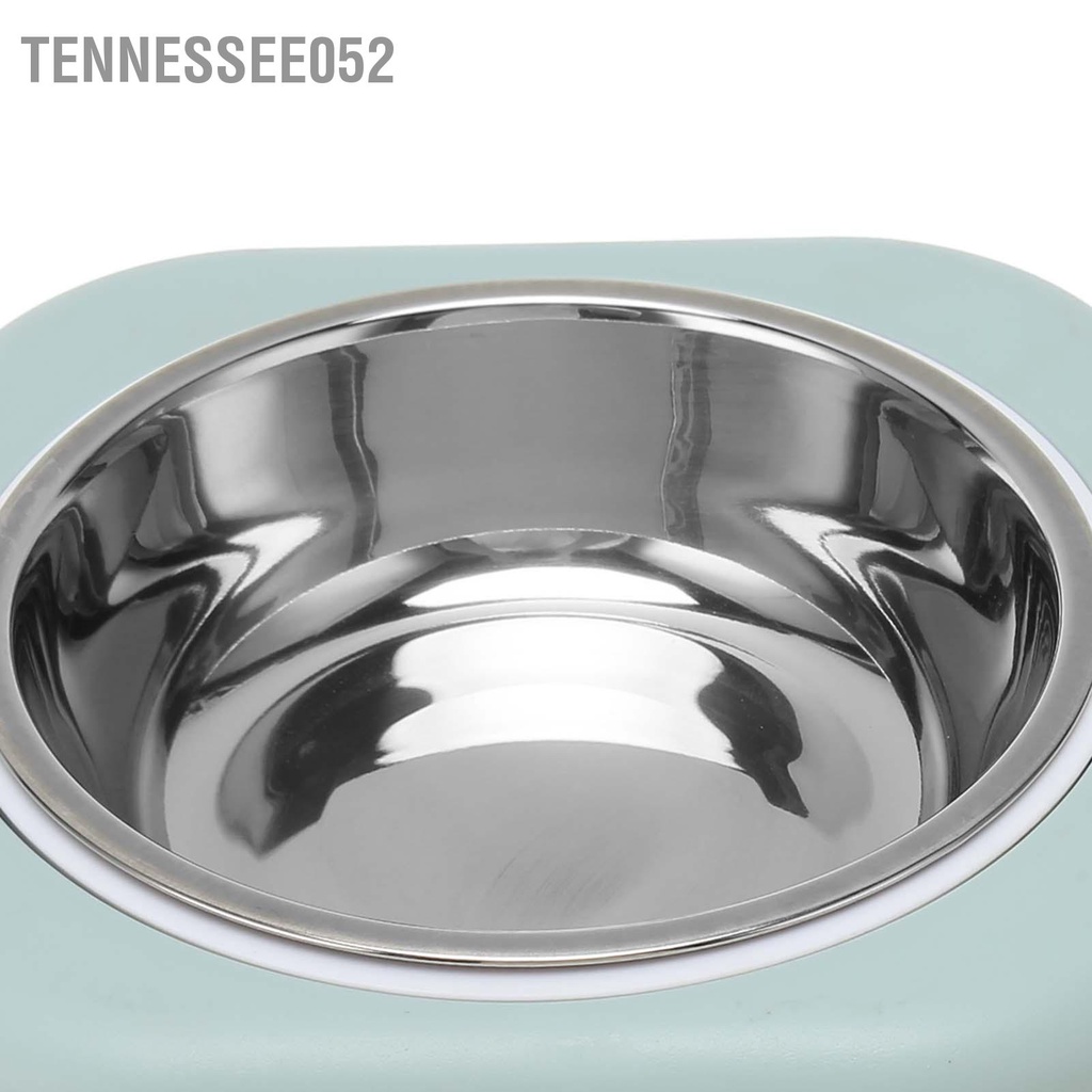 Tennessee052 Bát nghiêng cho chó có thể tháo rời tiện dụng Góc 8 độ inox mèo thú cưng ăn