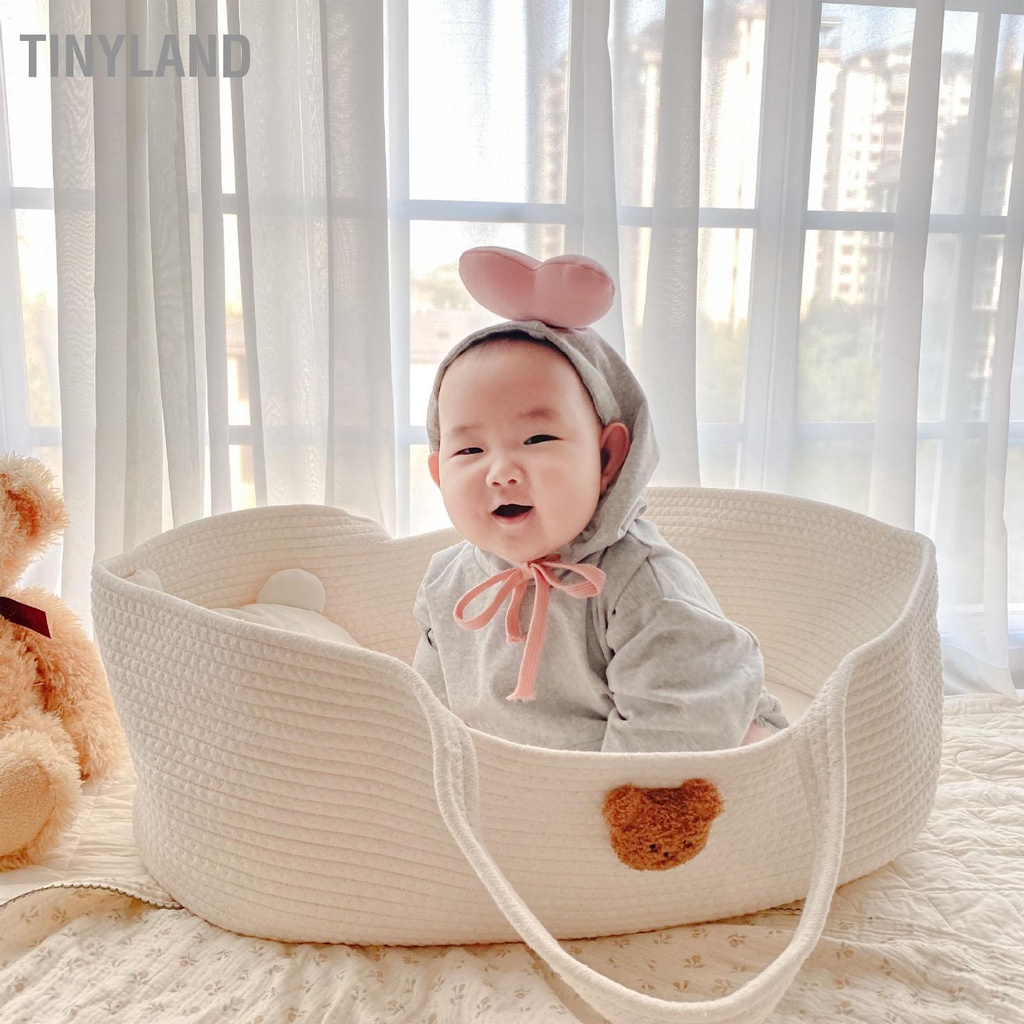 Hàng đẹp  Giỏ Ngủ Cho Bé Có Thể Gập Lại Hình Hoạt An Toàn Bằng Bông Di Động Đựng Đồ Đệm