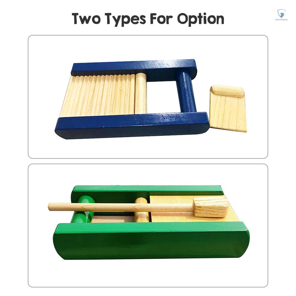 Bộ Nhạc Cụ Gõ Bằng Gỗ Trơn Kèm Dụng Cụ Gõ