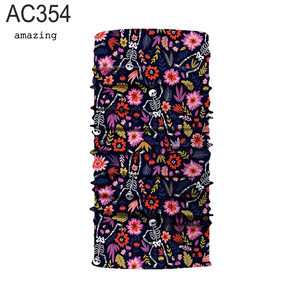 Khẩu Trang Che Phủ Cổ Mặt Và Cổ Họa Tiết Đầu Lâu / Hổ / Rằn Ri Dùng Khi Đi Xe Đạp Ngoài Trời