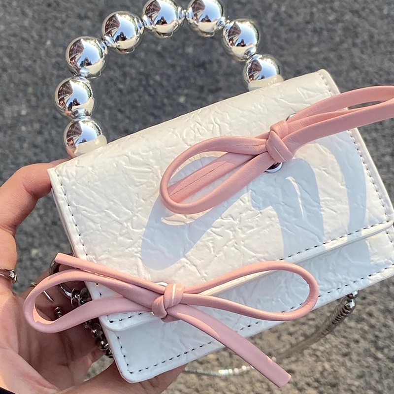 Túi Đeo Chéo mini Đính Nơ Dễ Thương Cho Nữ